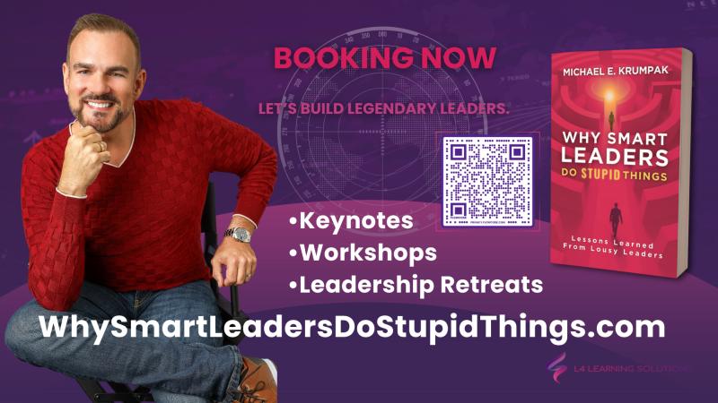 A QR code for booking keynotes, workshops, and leadership retreats in support of the lessons within the author's book.